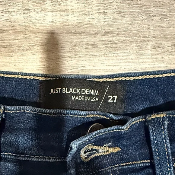 Just Black Denim  Dark Blue Jeans sz 27 - Picture 2 of 5